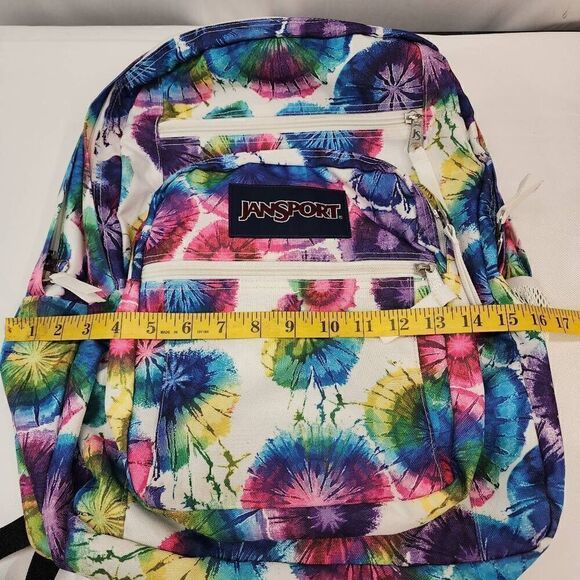 Jansport 5 Compartments Tie Dye Big Backpack Back to school - Picture 3 of 12